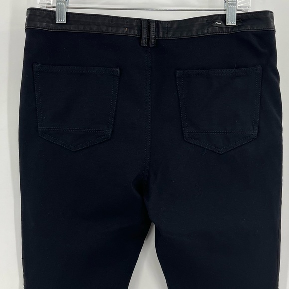 Anthropologie Pilcro Black Vegan Faux Leather Moto Jegging Pants 31” - Picture 5 of 11